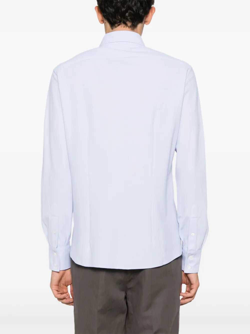 Brunello Cucinelli Piqué overhemd Blauw