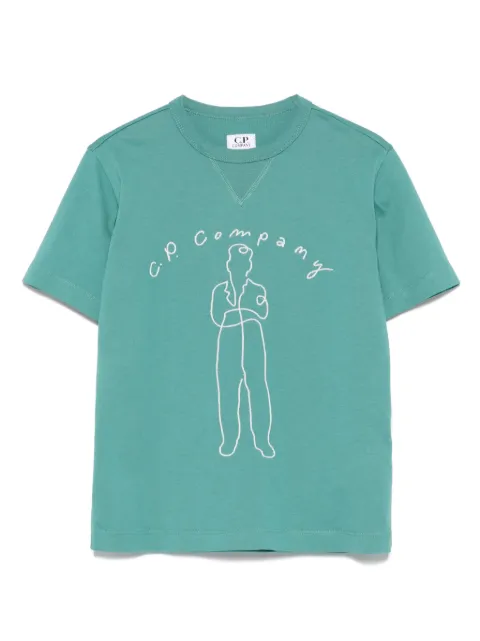 C.P. Company Kids logo-embroidered T-shirt