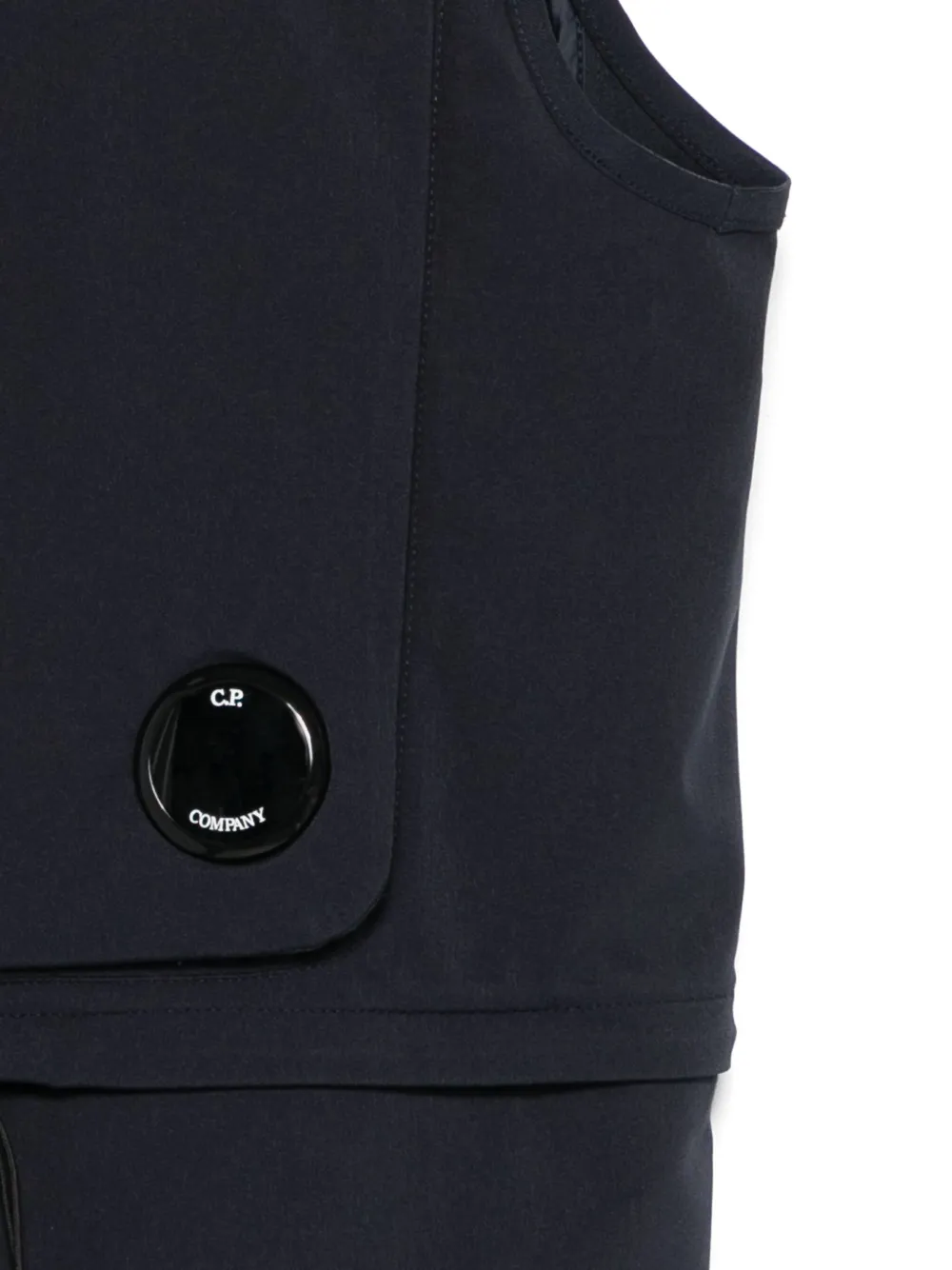 C.P. Company Kids Gilet met Lens-detail Blauw