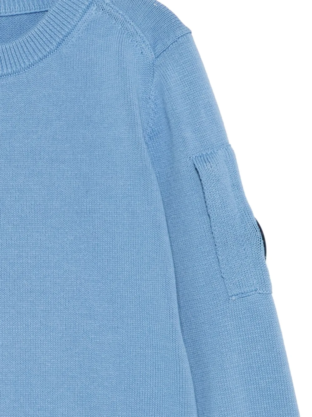 C.P. Company Kids Katoenen gebreide trui Blauw