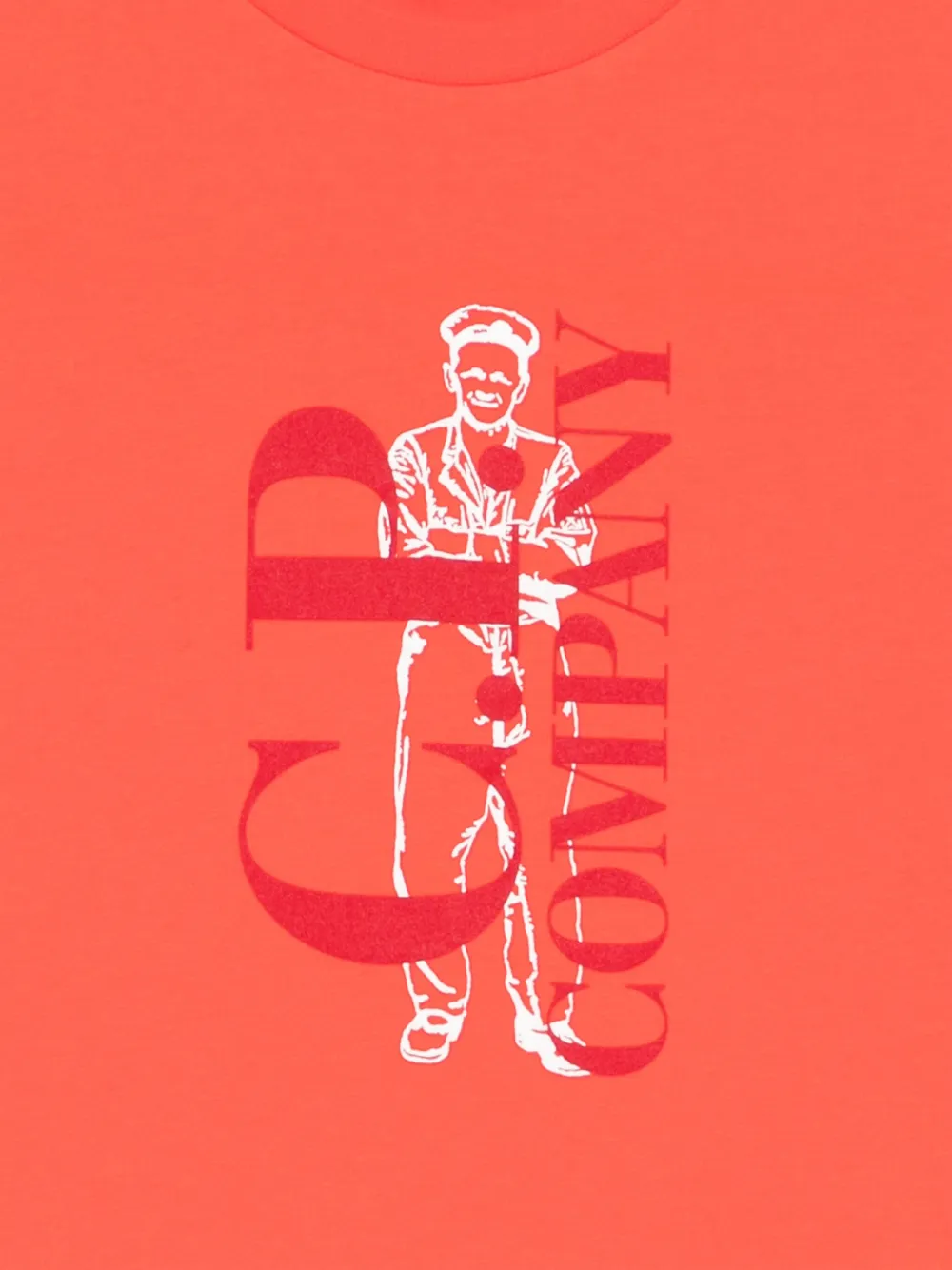 C.P. Company Kids T-shirt met logoprint Oranje