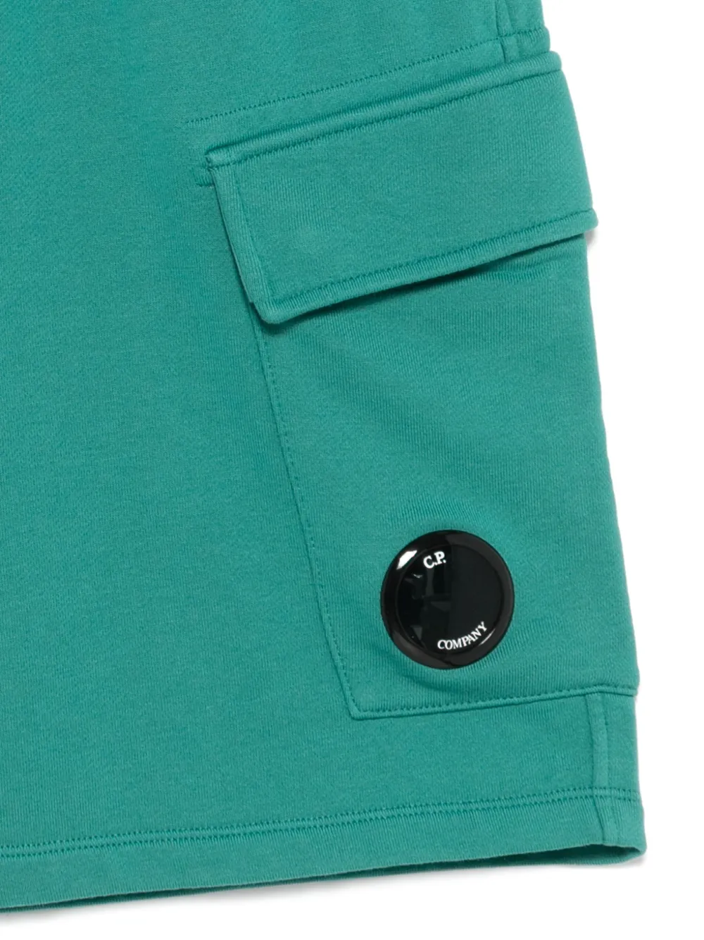 C.P. Company Kids Shorts met lensdetail Groen
