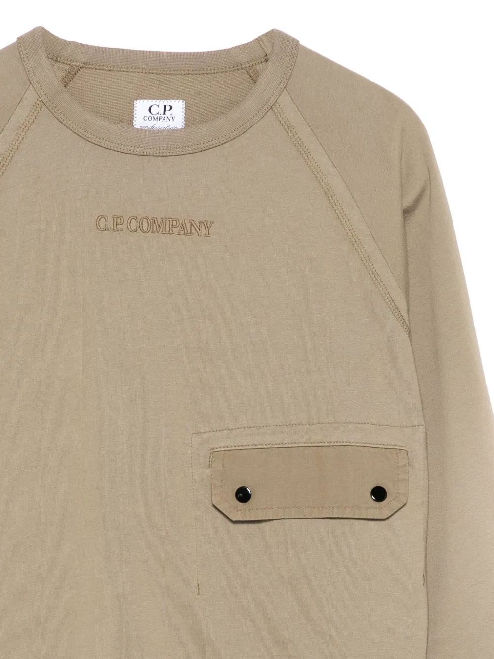C.P. Company Kids Felpa con logo ricamato | Top | Image 3