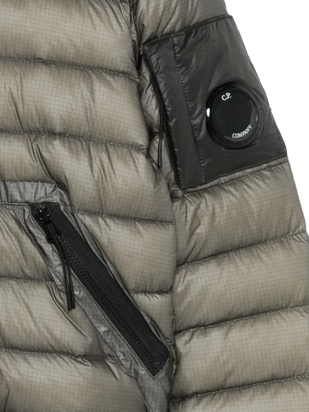 Shop C.p. Company Lens-detail Jacket In Grey