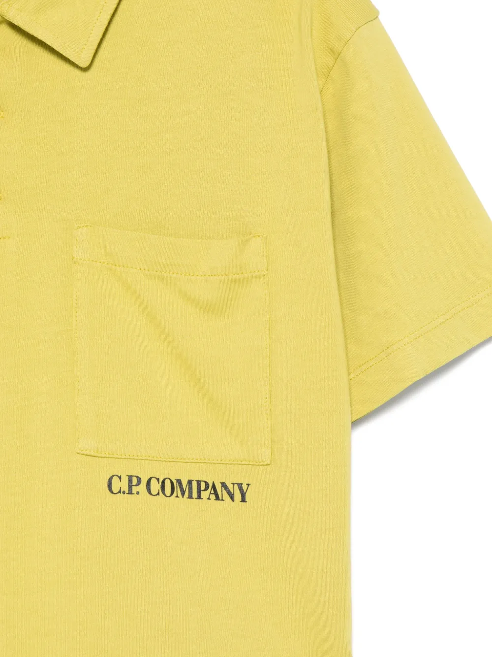 C.P. Company Kids Poloshirt met logoprint Groen