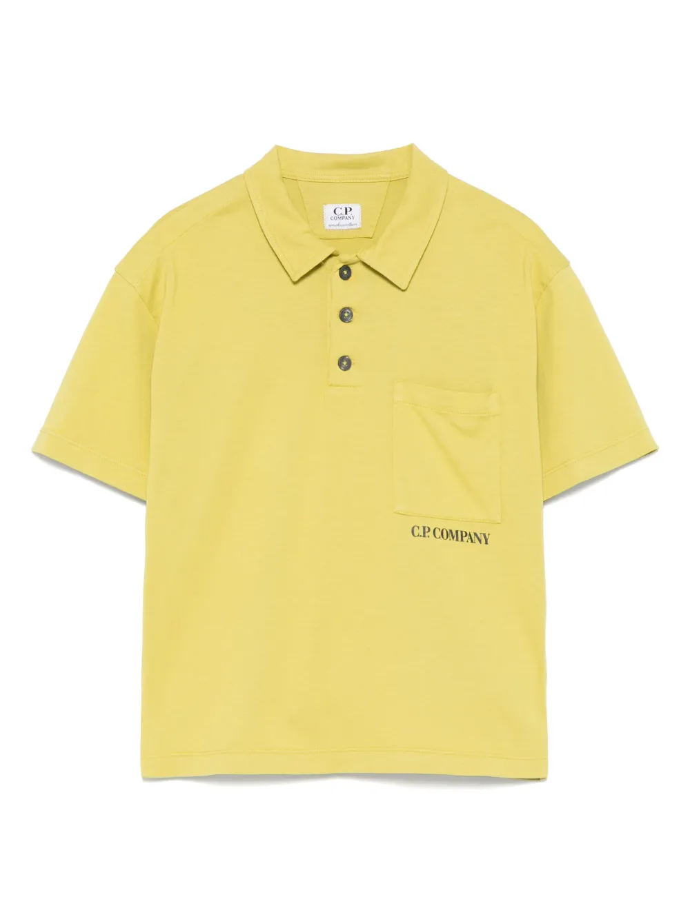 C.P. Company Kids Poloshirt met logoprint Groen