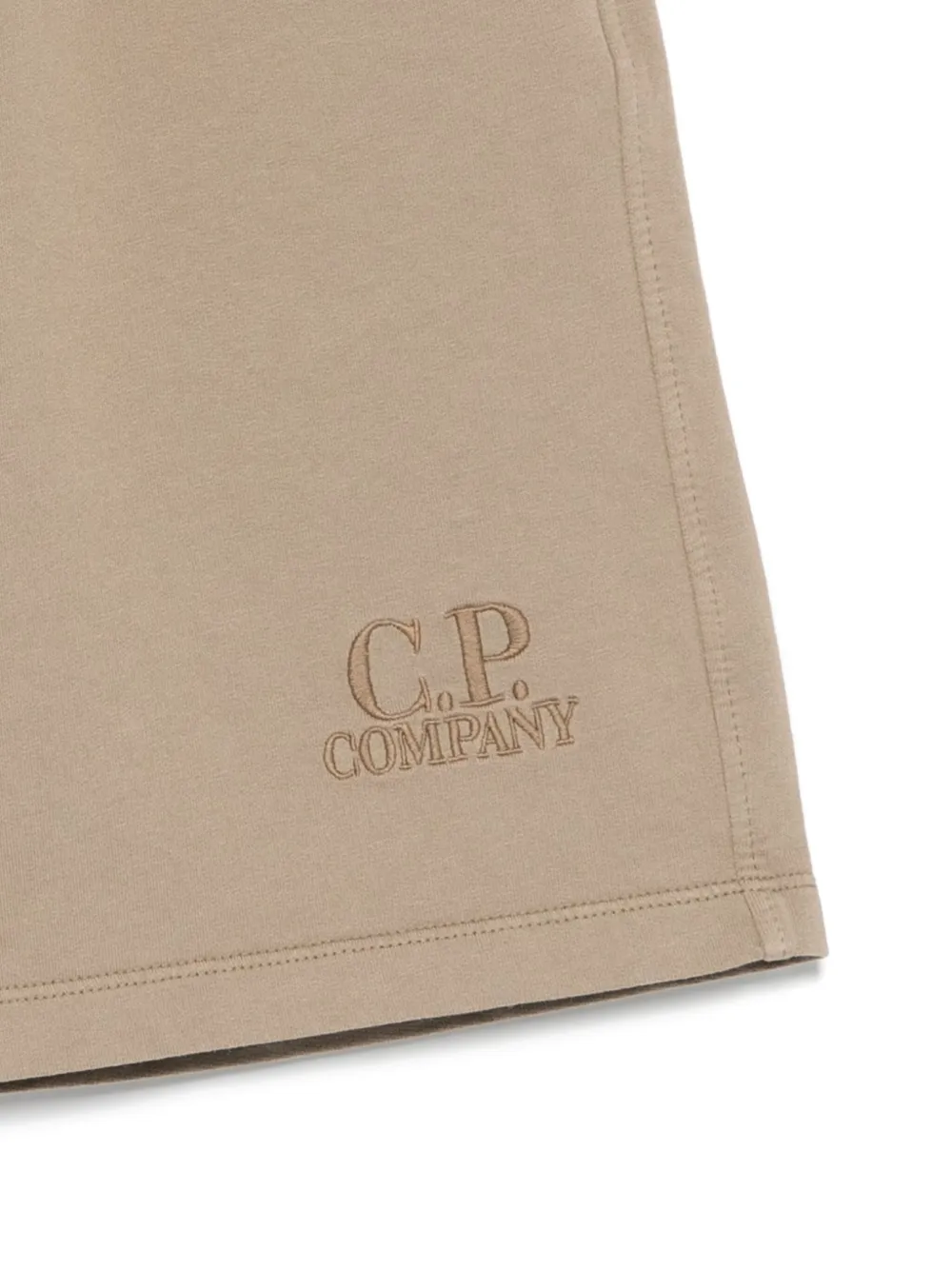 C.P. Company Kids Shorts met geborduurd logo Groen