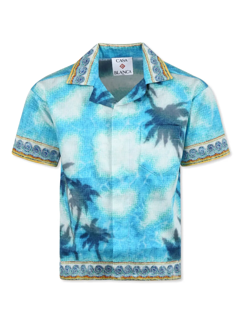 CASABLANCA KIDS Shirt met print Blauw