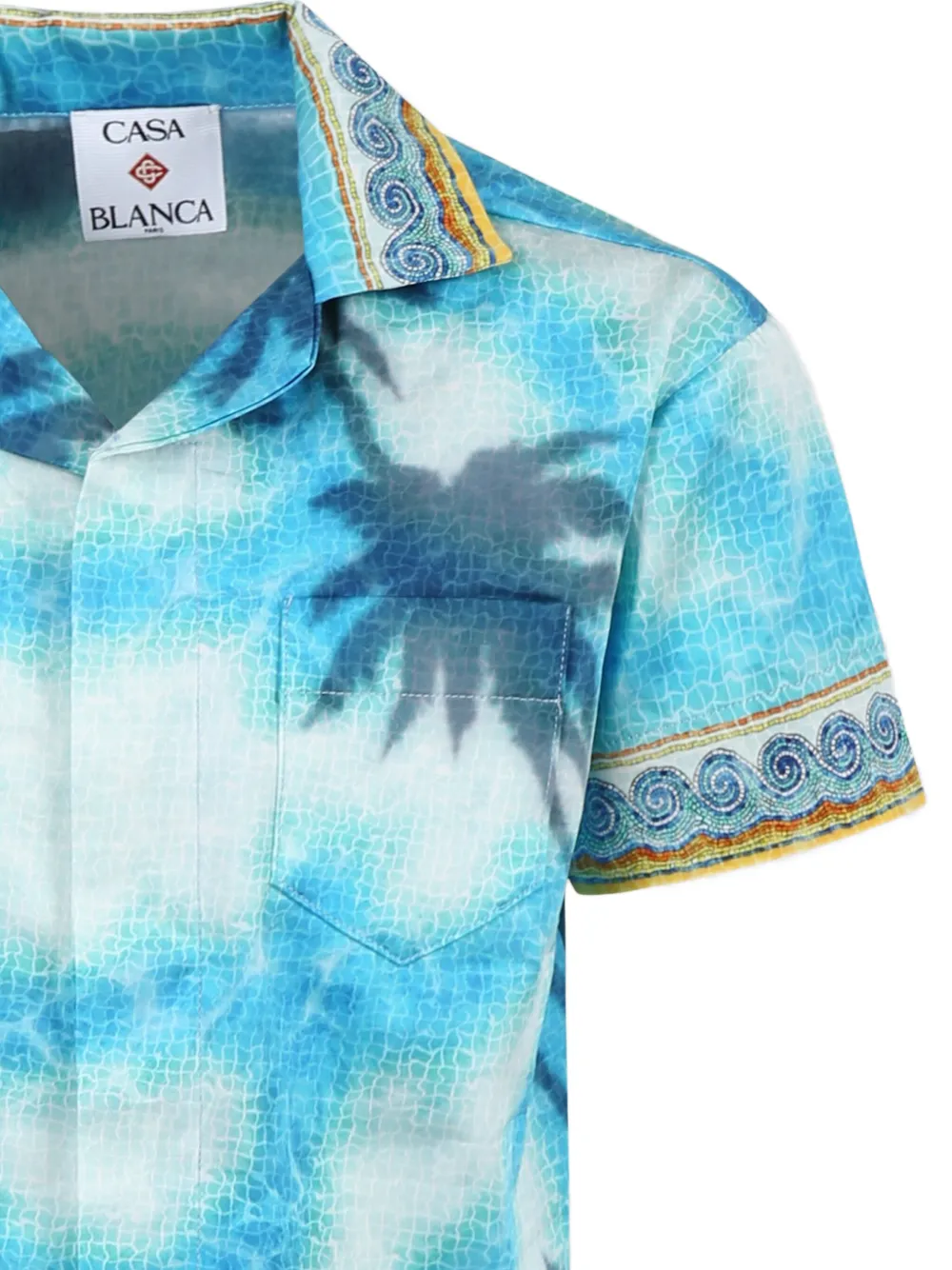 CASABLANCA KIDS Shirt met print Blauw