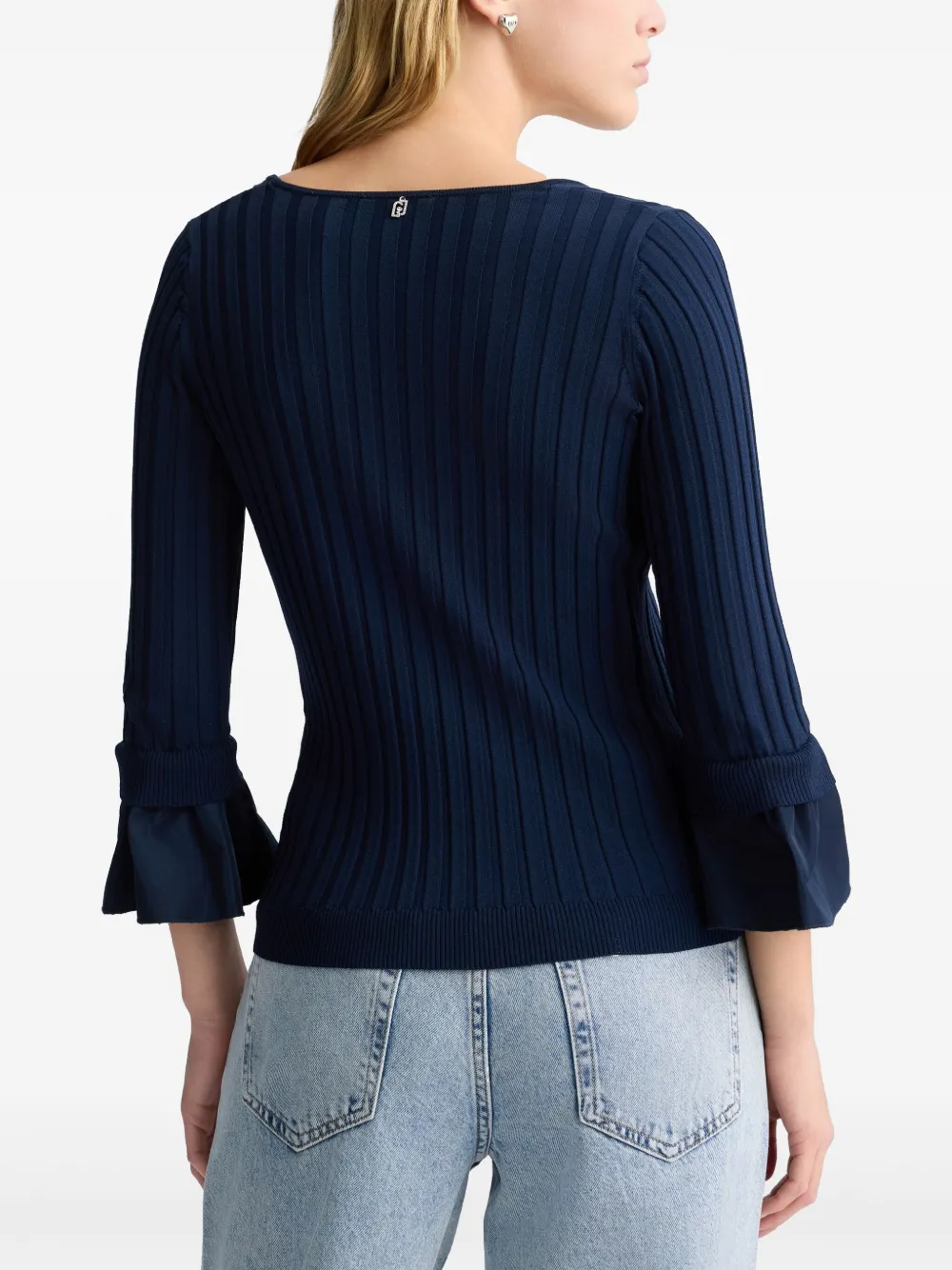 LIU JO Trui met fladdermouwen Blauw