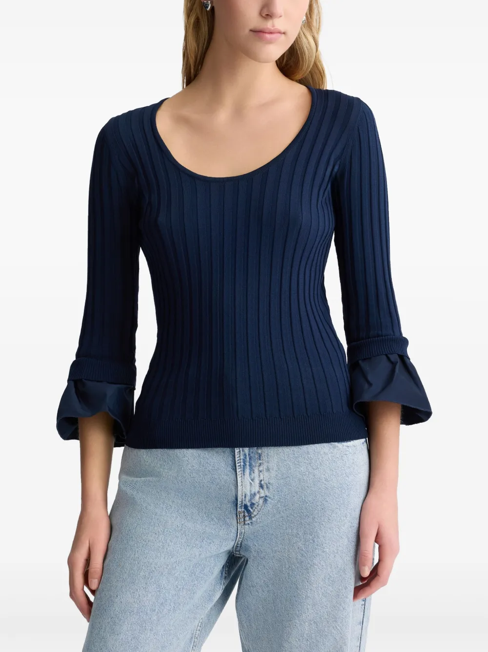 LIU JO Trui met fladdermouwen Blauw