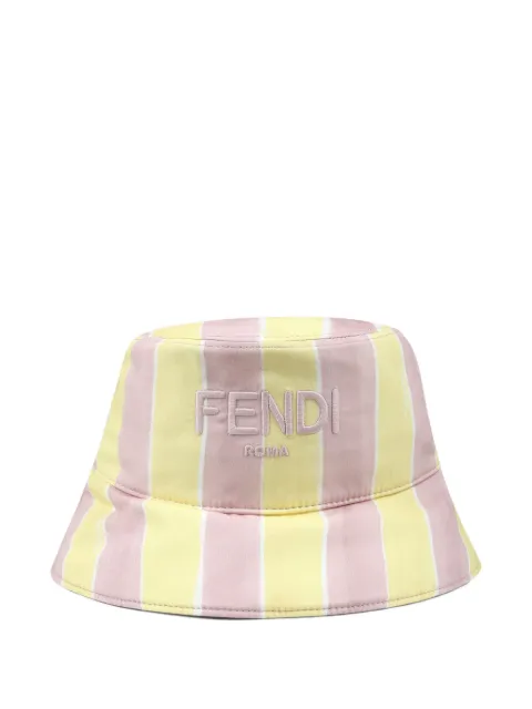 Fendi Kids embroidered-logo bucket hat