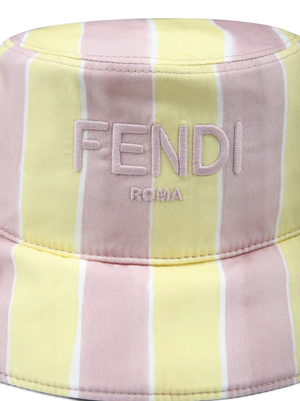 Fendi Kids Vissershoed met geborduurd logo Roze