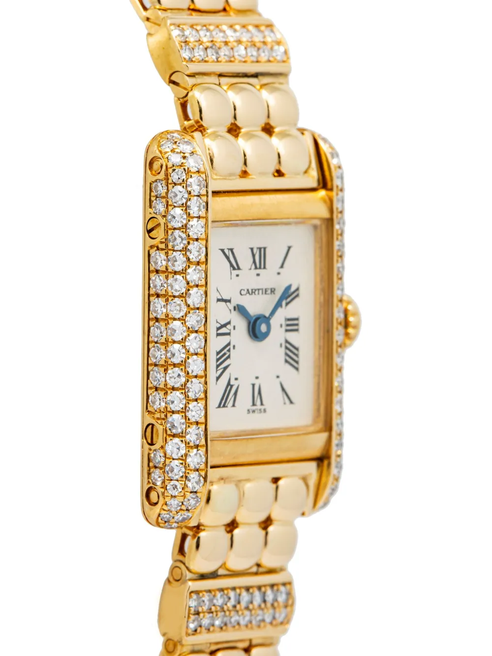 Pre-owned Cartier Tank Mini 15mm In Neutrals