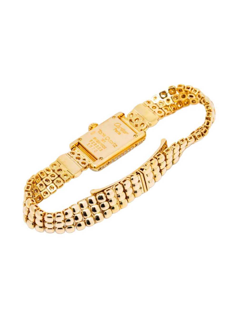 Pre-owned Cartier Tank Mini 15mm In Neutrals