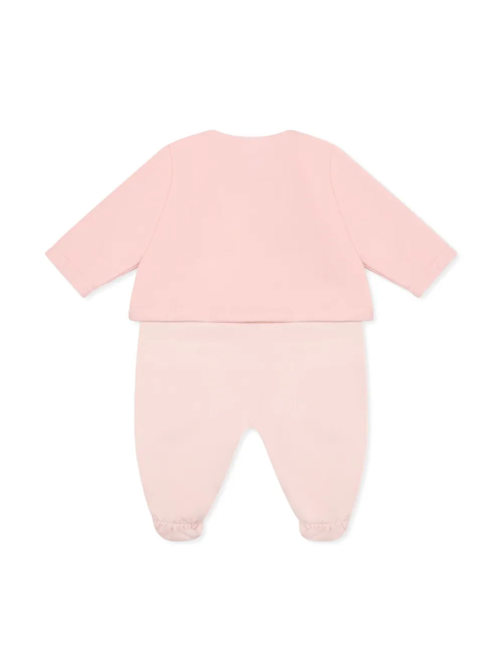 Fendi Kids Romper met geborduurd logo Roze