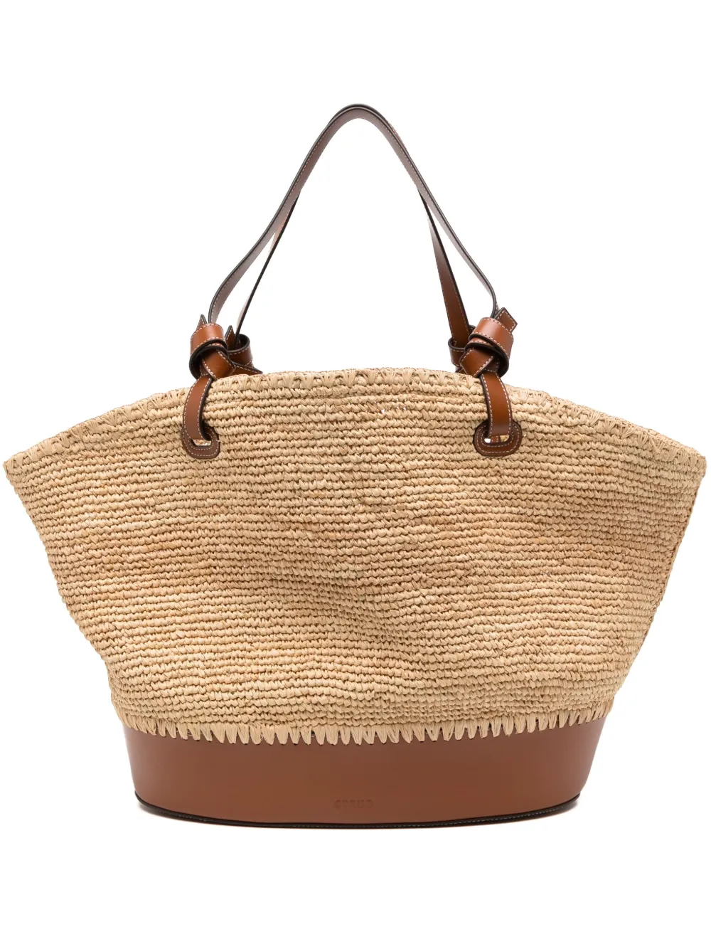 Squillo raffia tote bag