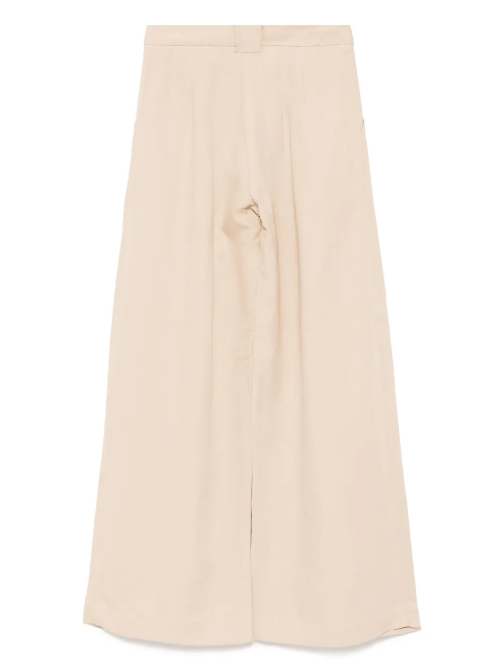 St. Agni wide-leg pleat pants - Beige