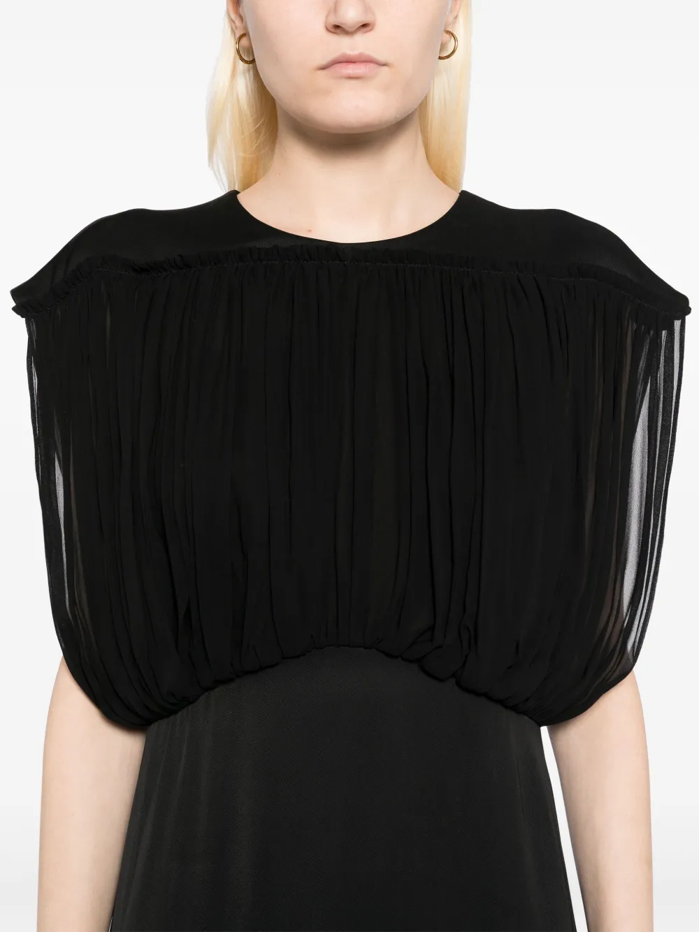 ZIMMERMANN Crush Bias midi-jurk Zwart