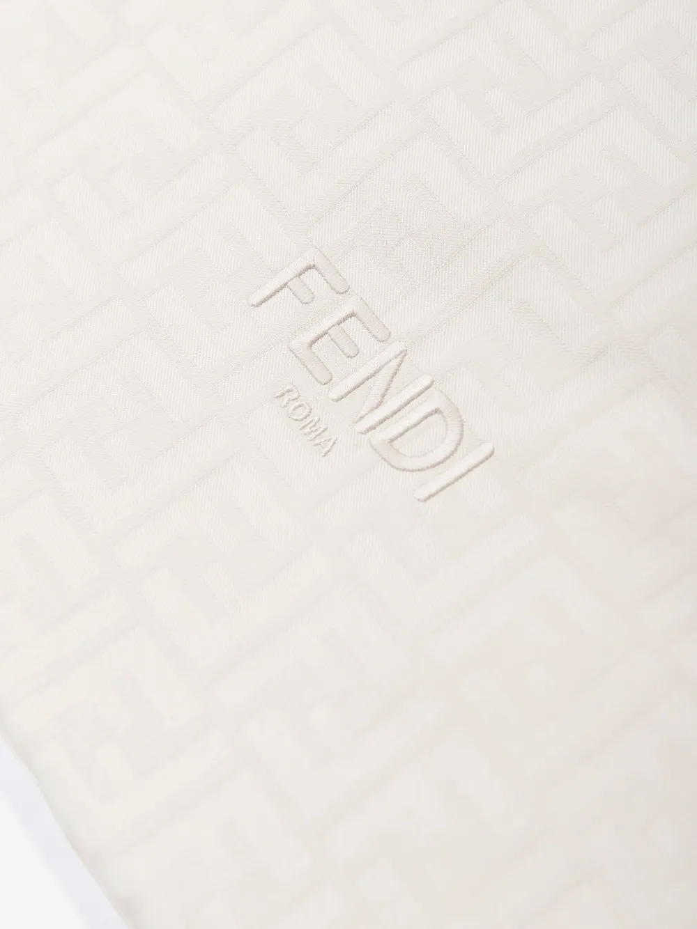 Fendi Kids Katoenen babydeken Beige