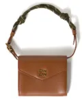 Miu Miu leather shoulder wallet - Brown