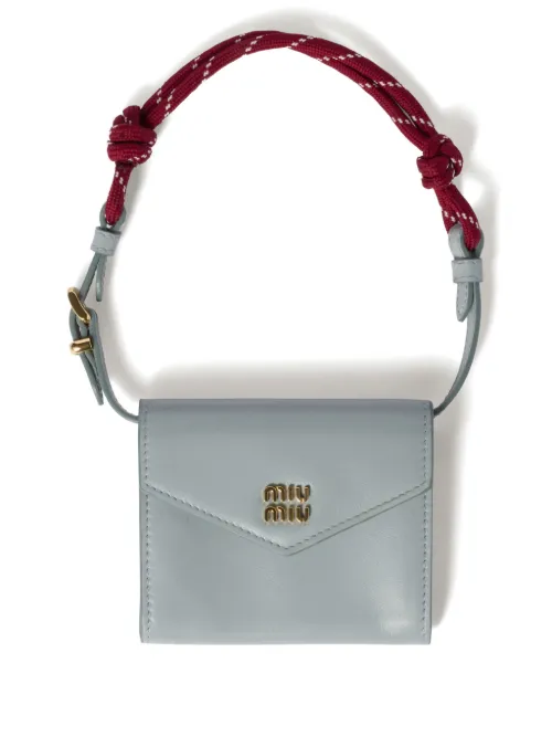Miu Miu portefeuille en cuir - Bleu - Miu Miu - Modalova
