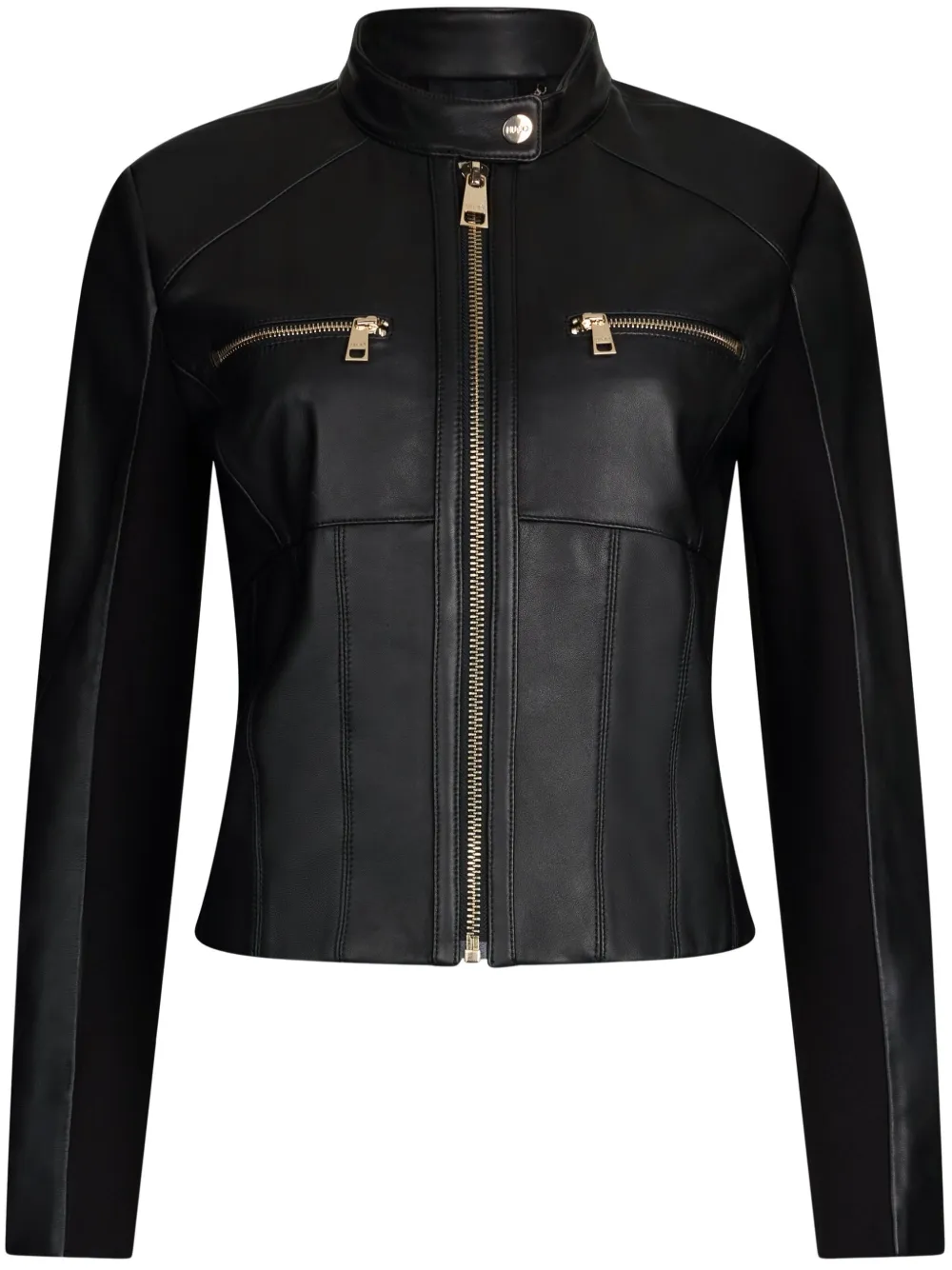 LIU JO leather biker jacket | Black | Image 1