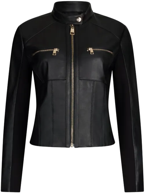 LIU JO veste de moto en cuir - Noir - LIU JO - Modalova
