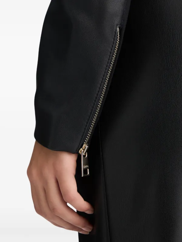 ジャケット LIU JO Woman Jacket Black UF4121D4448 87411 LIU JO Leather Biker Jacket | Black | FARFETCH