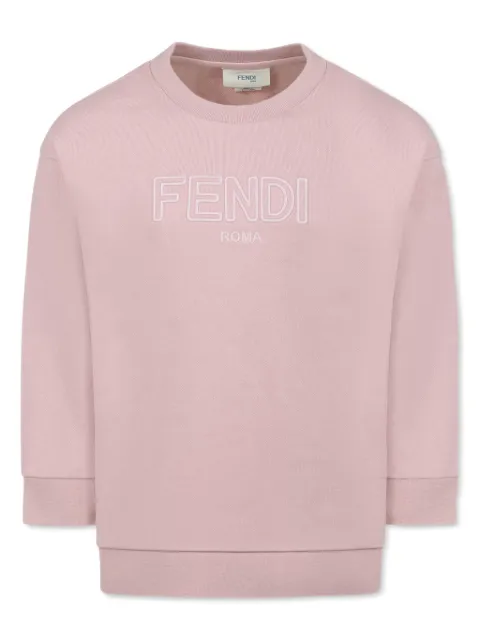Fendi Kids embroidered-logo sweatshirt