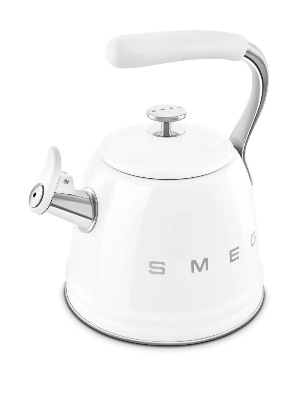 Smeg whistling kettle - Wit