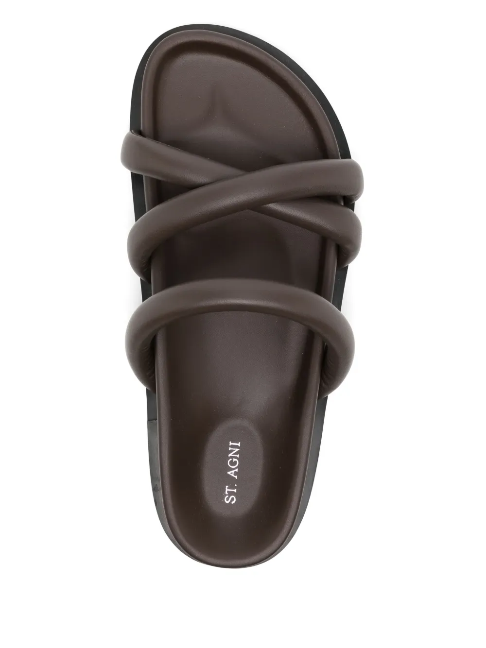 St. Agni Soft Cross Strap slippers Bruin