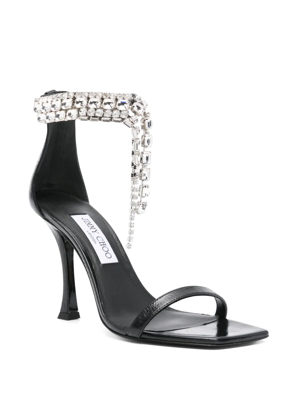 Jimmy Choo 95mm Verity sandalen - Zwart