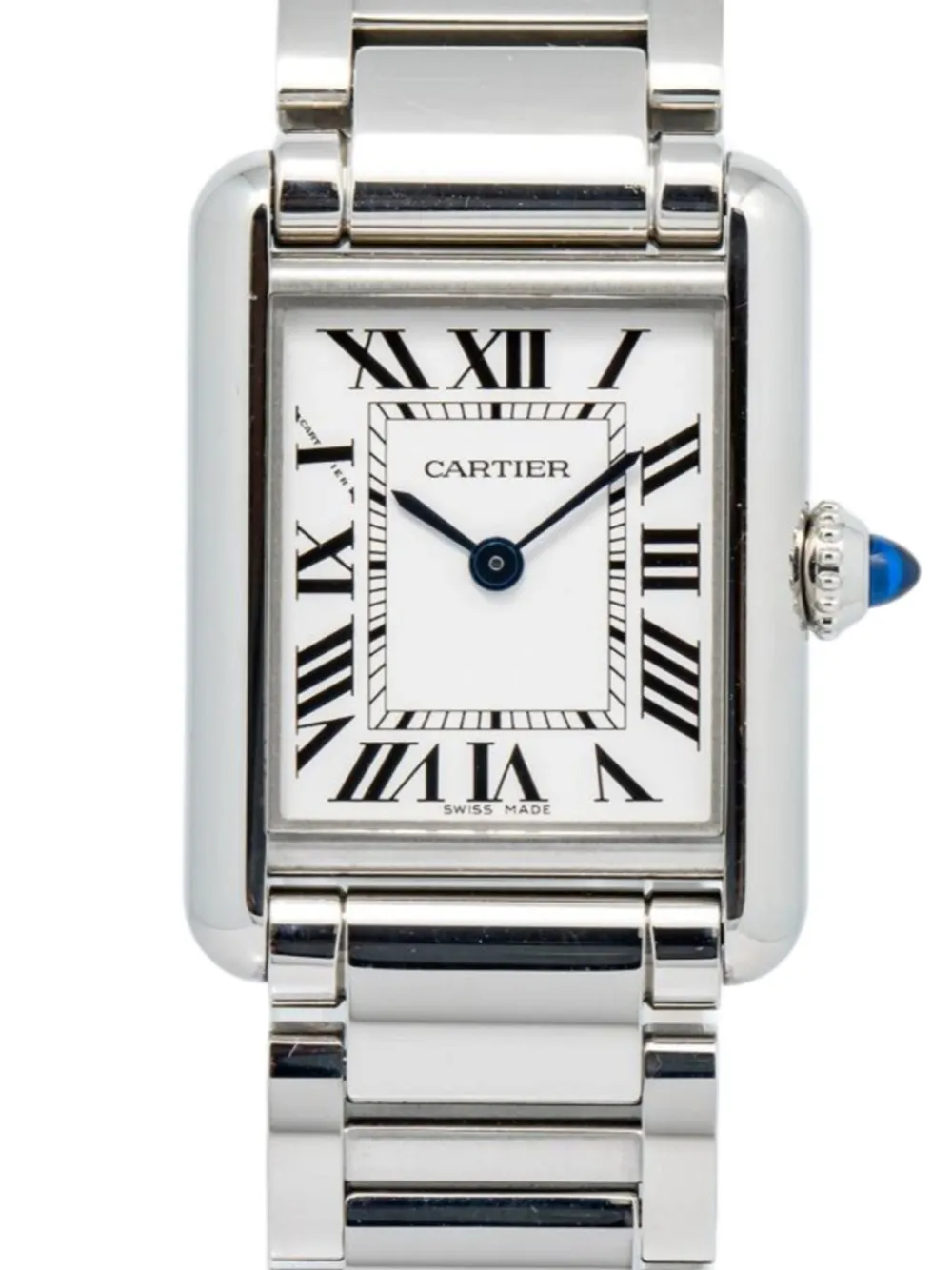 Pre-owned Cartier Tank Must 22mm In White