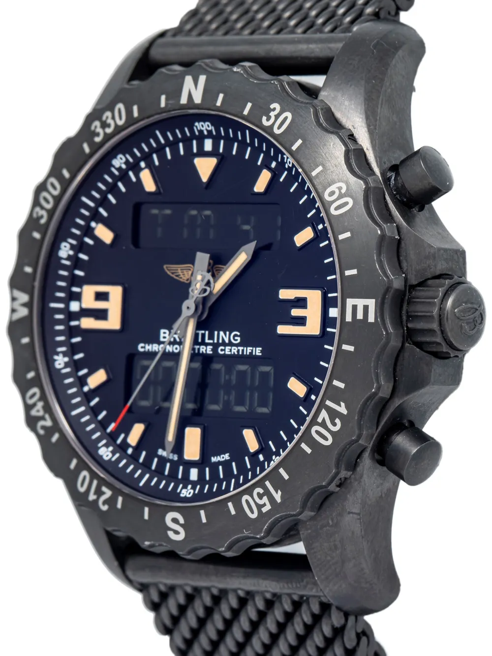 Breitling Pre-owned Chronospace Military horloge - Zwart