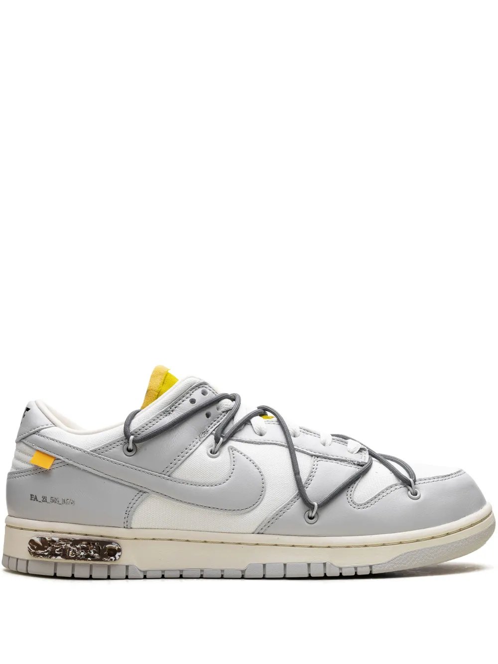 Nike x Off-White Dunk Low "Lot 41" sneakers Grijs