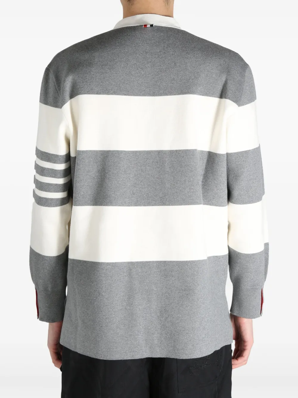 Thom Browne striped cardigan Grijs