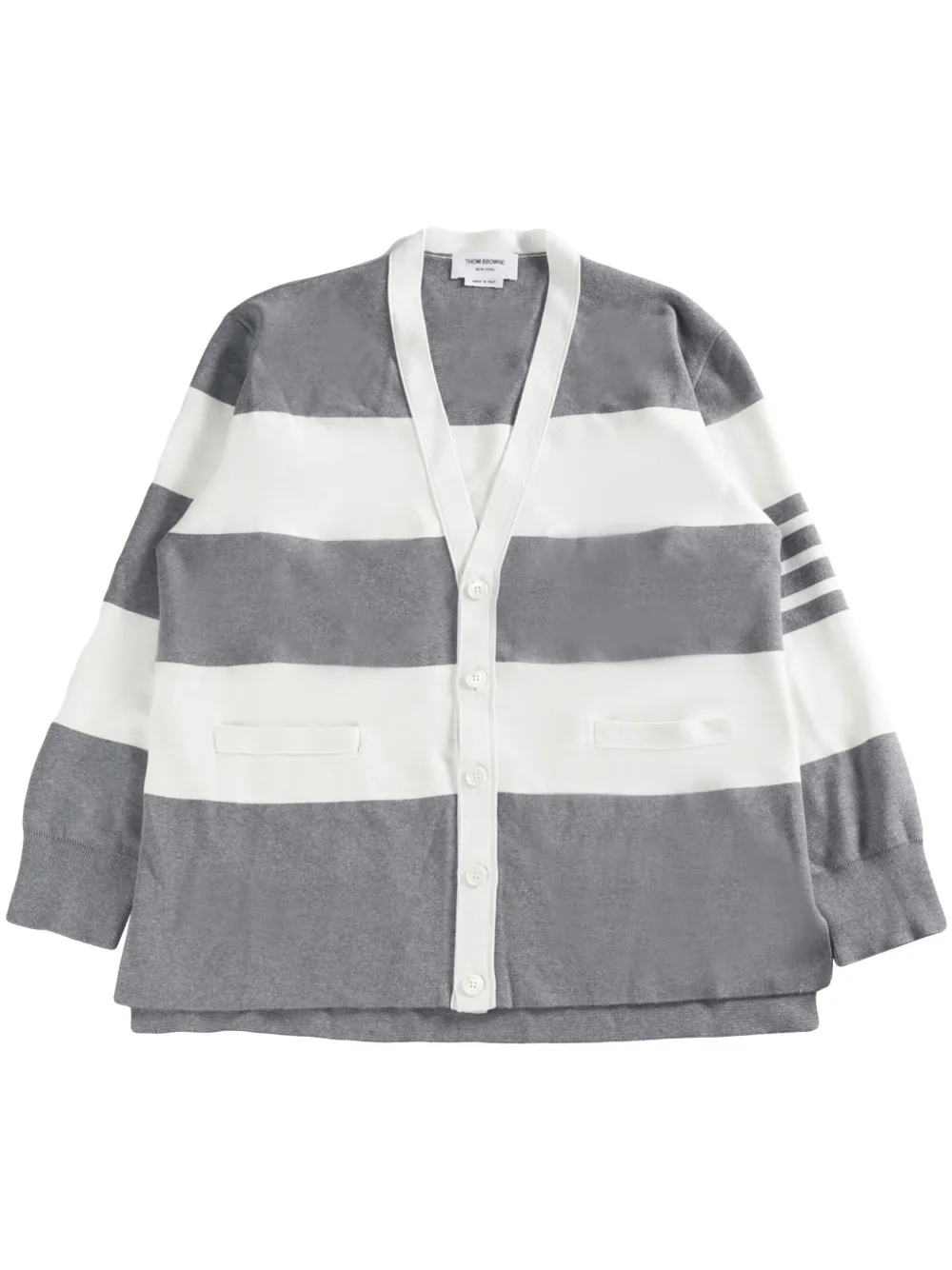 Thom Browne striped cardigan | gris | Image 1