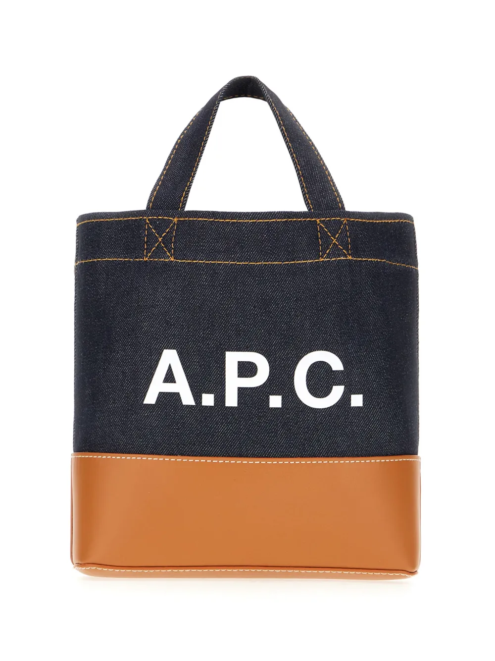 A.P.C. logo-print tote bag | Blue | Image 1