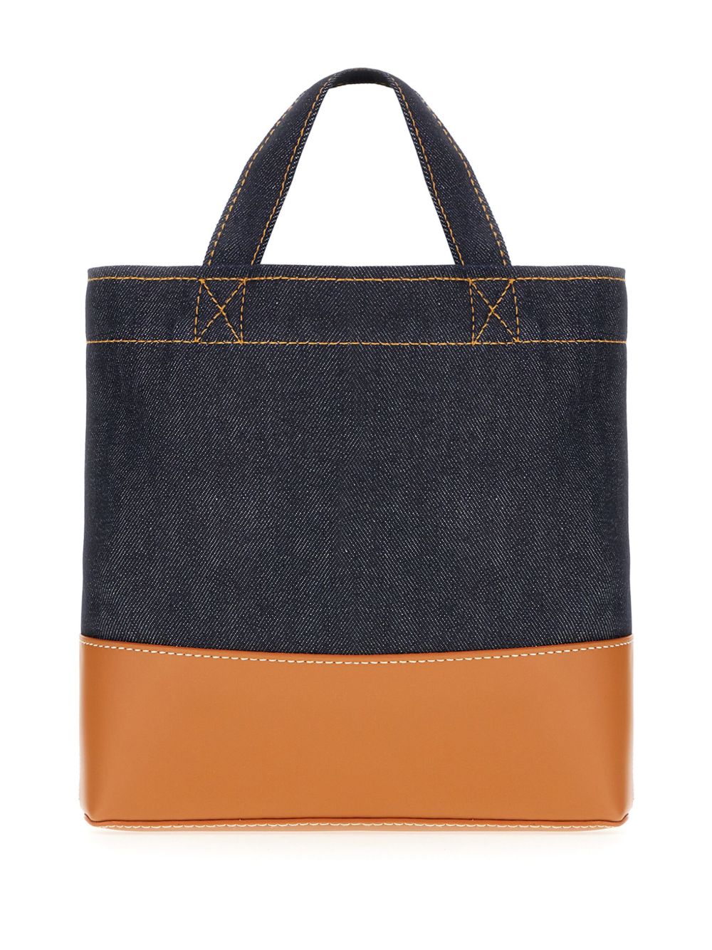 A.P.C. logo-print tote bag - Blauw