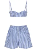 Philosophy Di Lorenzo Serafini striped shorts set (set of two) - Blue