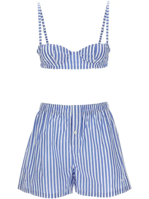 Philosophy Di Lorenzo Serafini striped shorts set (set of two)