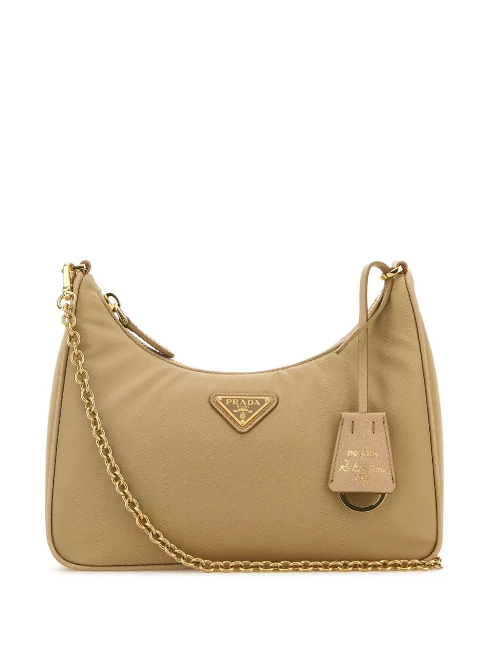 Prada Re-Nylon Re-Edition 2005 schoudertas Beige