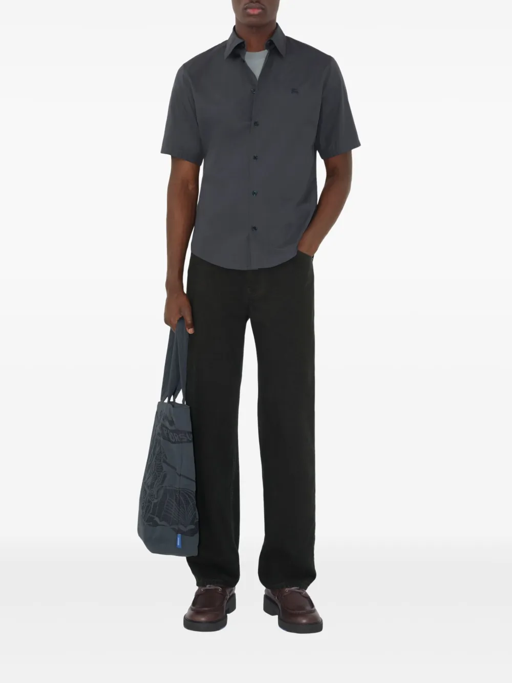 Burberry Katoenen overhemd Blauw