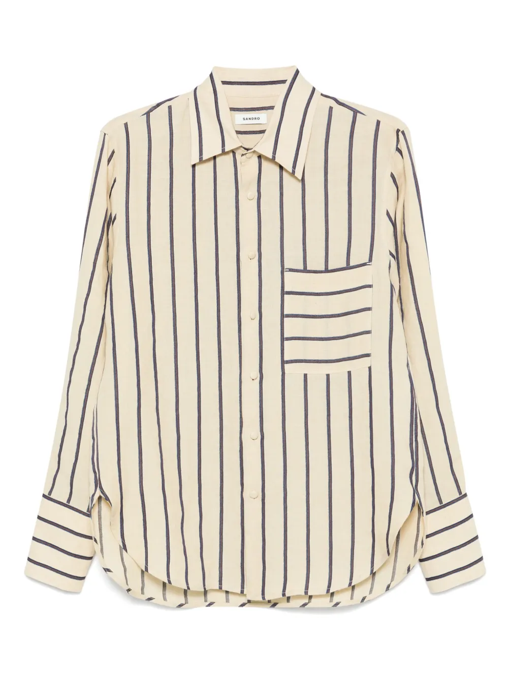 SANDRO camisa con rayas estampadas | neutro | Image 1