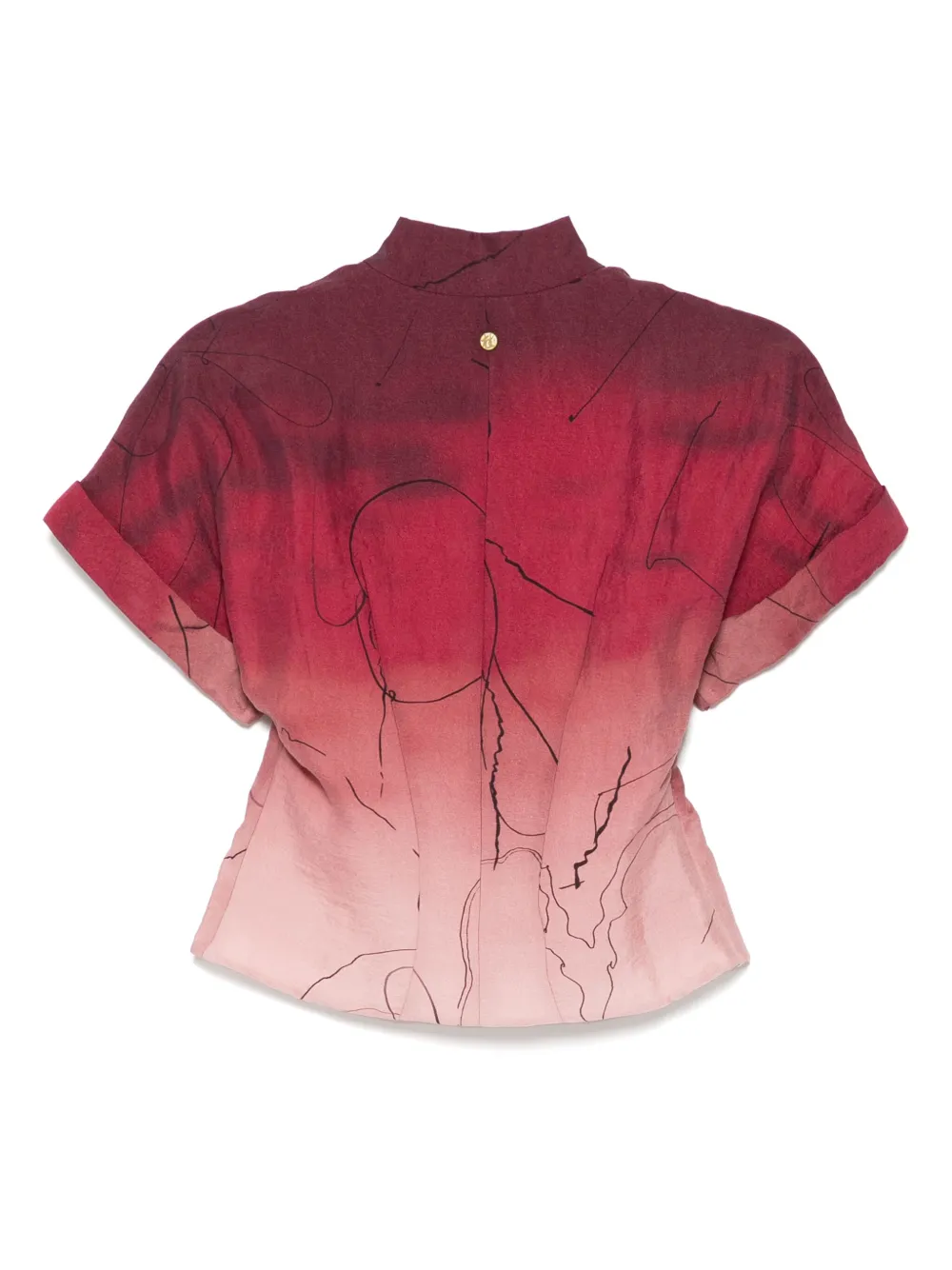 SAMUEL GUÌ YANG Shirt met print - Roze