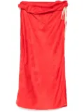 SAMUEL GUÌ YANG printed skirt - Red