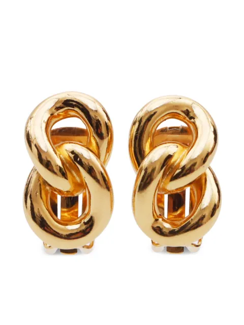 Christian Dior Pre-Owned aretes de clip 1990
