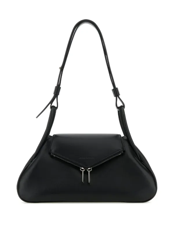 Amina Muaddi Small Gemini Shoulder Bag | Black | FARFETCH