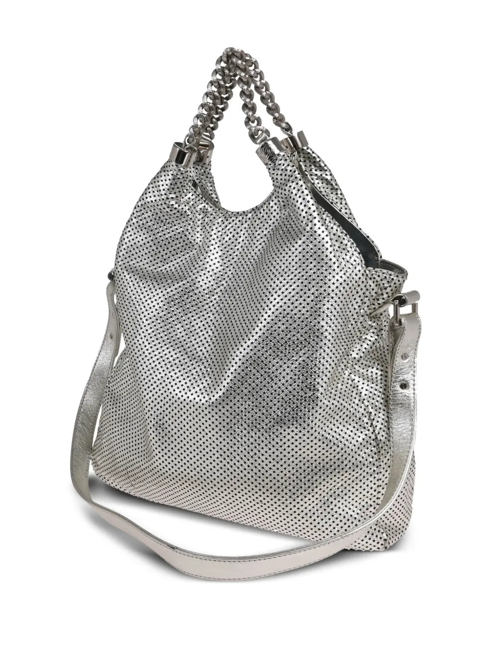 CHANEL Pre-Owned 2008 geperforeerde shopper - Zilver